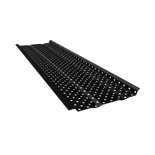 EZGutter Guard EZFlow Perforated Black Aluminum Gutter Guards for